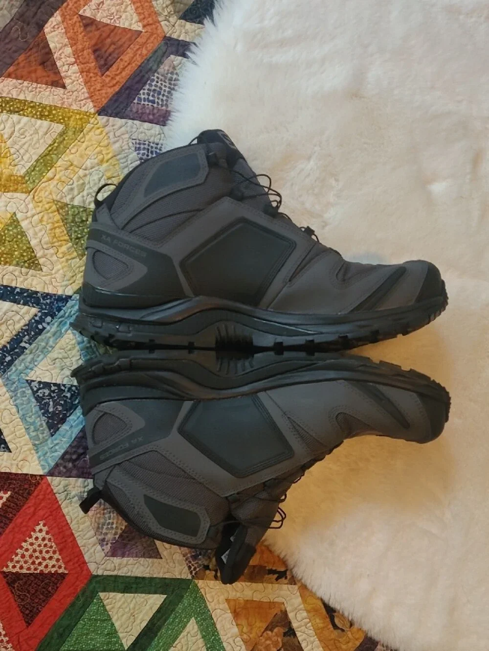 Salomon X Force Mid Gore Tech Tactical Men's Gray Mid-Top Hiking Boots 14.5